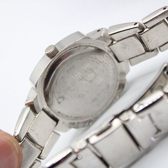 VIntage Nexus Watch Men's Elegant Silver Tone Stainless Steel Navy Blue Dial - Picture 9 of 9